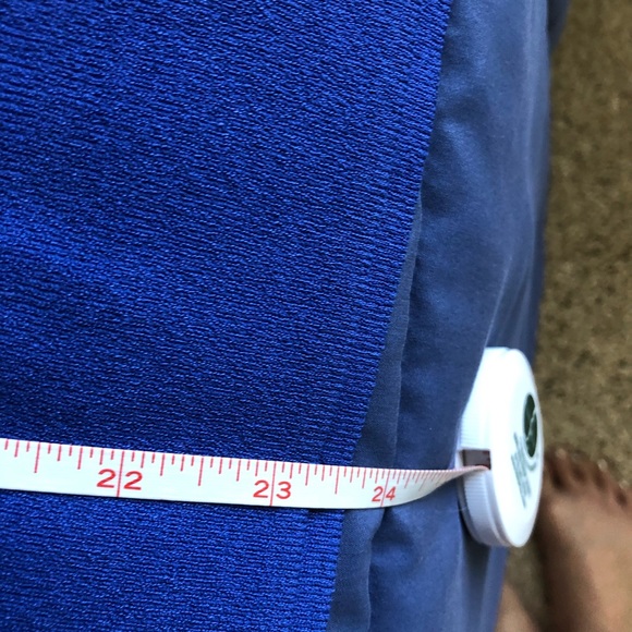 Square Neck Sleeveless Tank Top Blue Large L - Picture 8 of 9